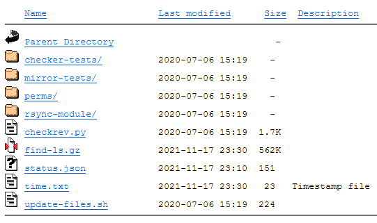 A web server with directory listing enabled, via Wikimedia Commons