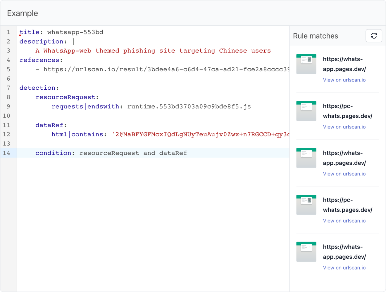 Test out your IOK rules on phish.report/IOK
